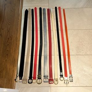 Assorted Leather Belts - Ralph Lauren and Nine West